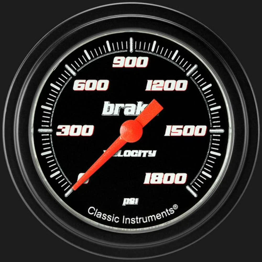 Velocity Black 2 5_8_ Brake Pressure Gauge VS367BBLF
